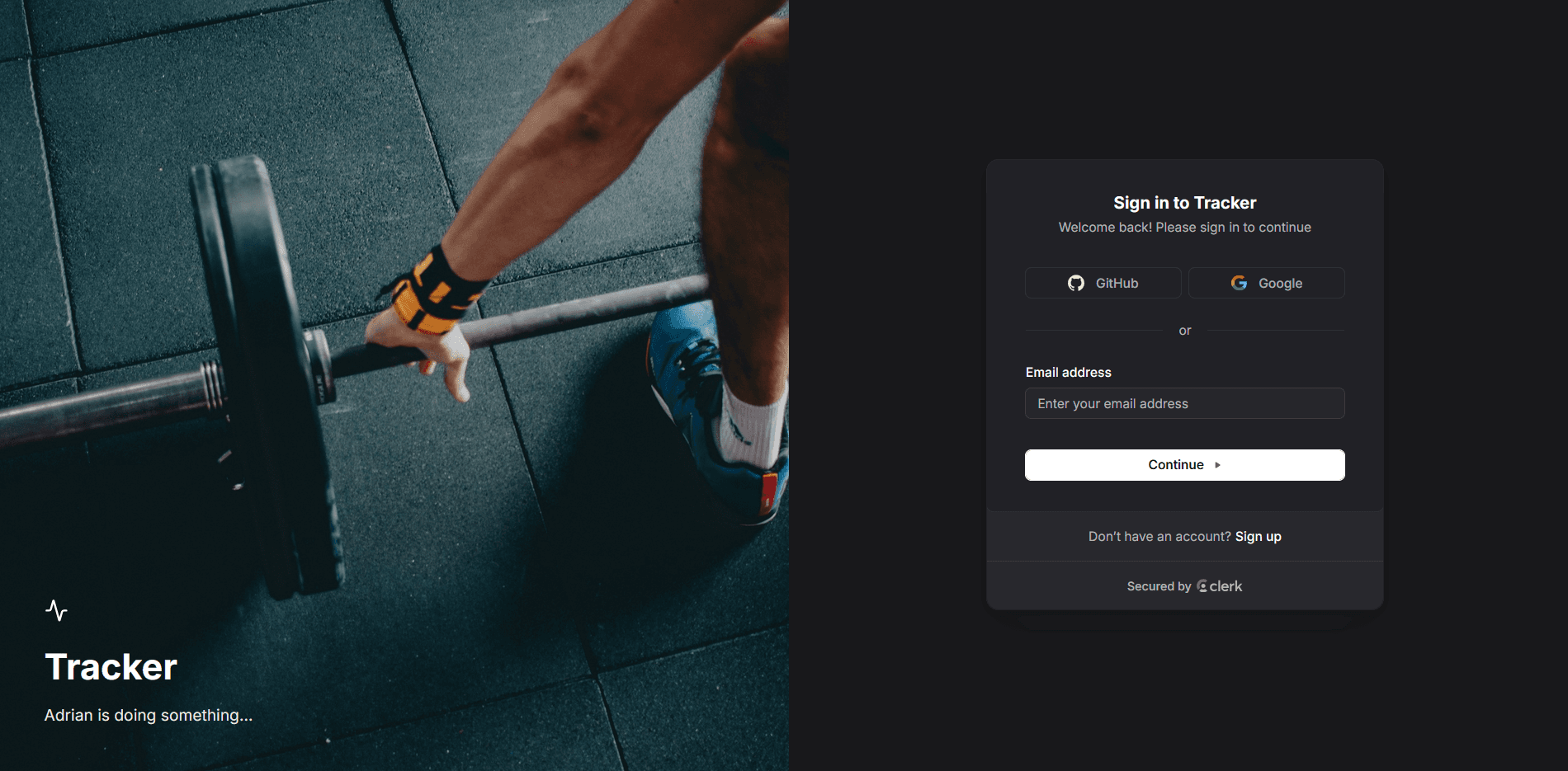 Tracker Website